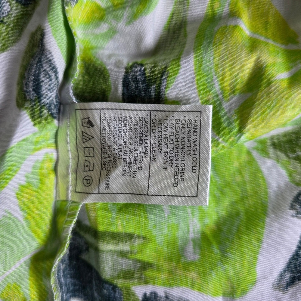 Steve Madden Women Small Green Lime Citrus Print Maxi Dress Tiered Cotton Boho - Picture 8 of 9